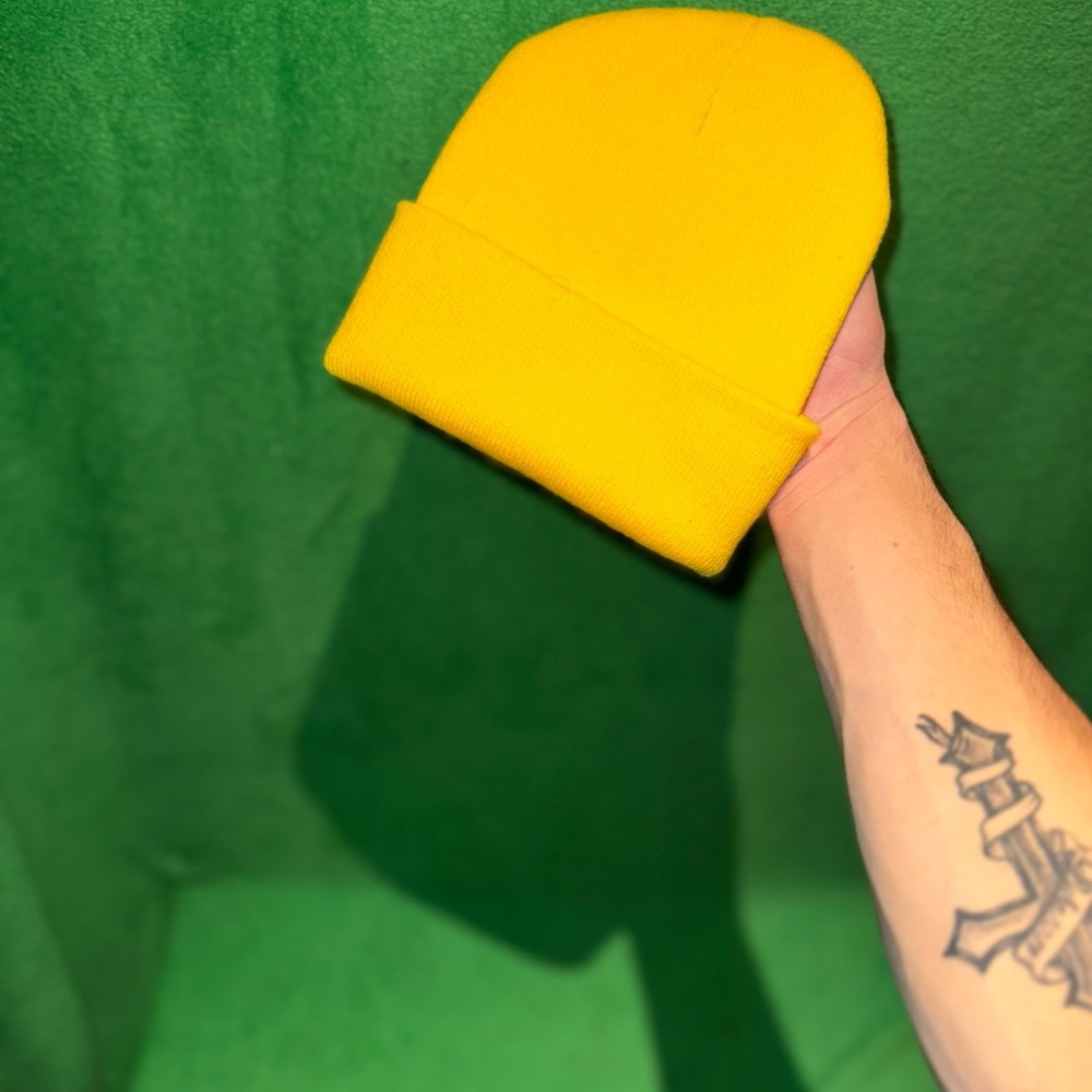 Yellow Cartoon Character Kids Beanie - Picture 2 of 4